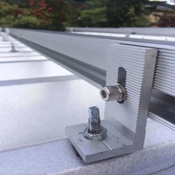 Solar L Feet installation Adjustable Aluminum Solar Mount for Flat Roofs