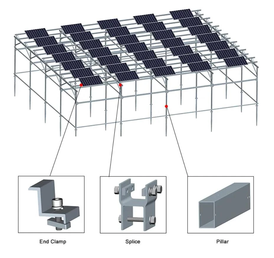 agriculture solar rack system 