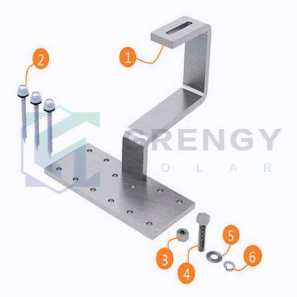 Roof Hook Rau Pan Pobzeb