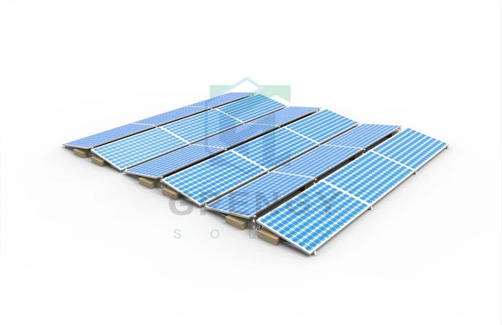 Flat Roof Solar Panel Mounting Structure