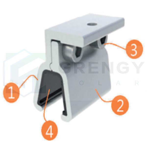 Tin roof clamp