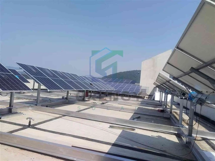 Concrete Pier Foundation Solar Mounting Structure