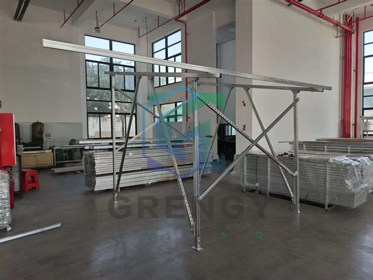 Galvanized Steel Solar PV Panel Ground Mounting System