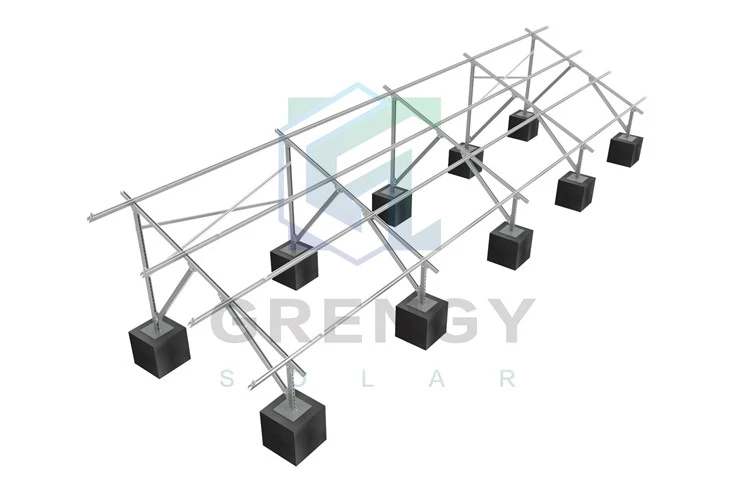 Galvanized steel hnub ci ci ntsa iab PV vaj huam sib luag hauv av mounting system