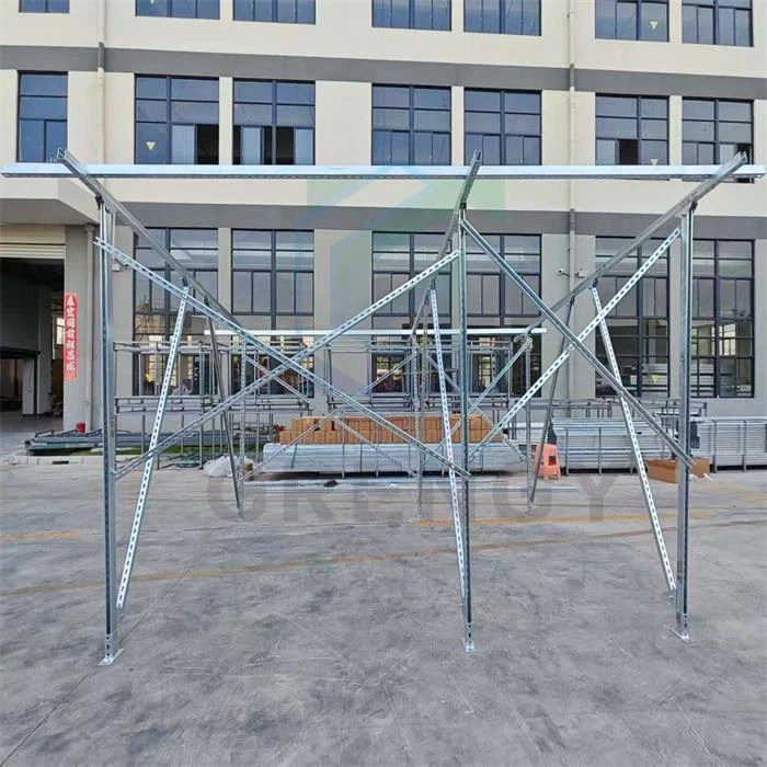 HDG hauv av mount cov khoom siv rau cov panels hnub ci|Customizable tilt kaum sab xis