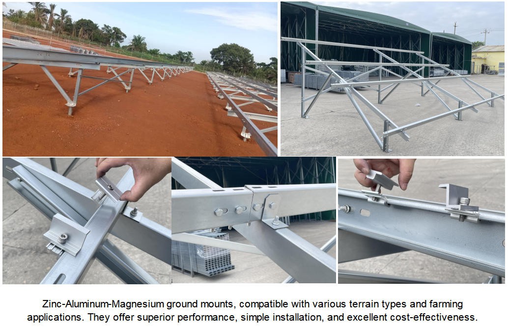 Fixed-Tilt Structure made of ZAM steel Fixed-Tilt Structure made of ZAM steel