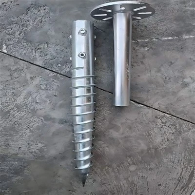 Adjustable Height Ground Screw Pile rau Solar Projects