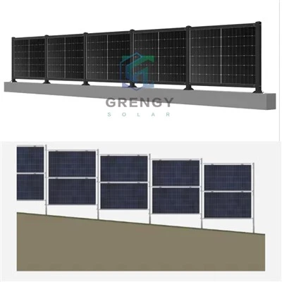 Bifacial Solar Fence Mounting