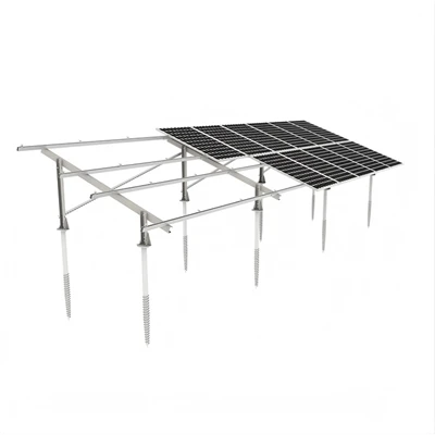 Terrain{0}}Adaptive ZAM Steel Ground Mounting System Nrog Kho Lub Hauv Paus