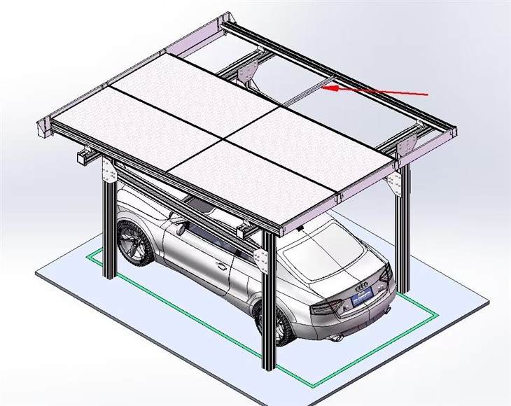 Solar Panel Carport Structure factory