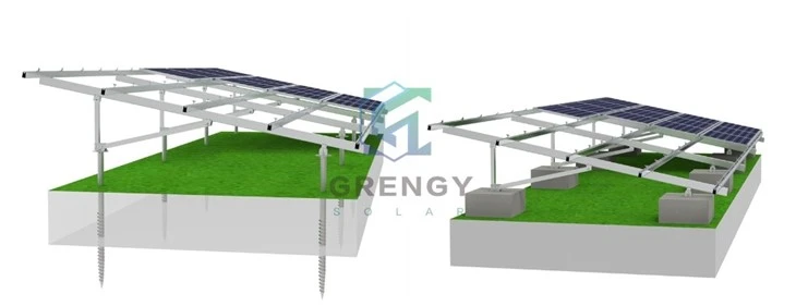 Solar Panel Ground Mounting Structure