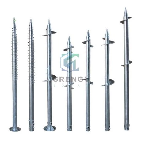 Spiral Ground Screw Installation Pile Earth Anchor Screw